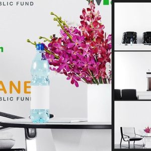 发布会背景广告牌设计展示样机PSD模板真实感强稀缺资源-LOGO标兵-专业设计平台-海量素材资源