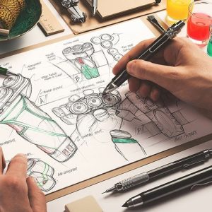 素描草图手绘场景样机PSD模板12款-LOGO标兵-专业设计平台-海量素材资源