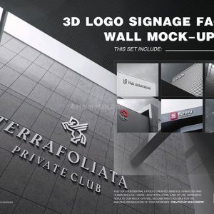 企业大楼标志LOGO展示样机PSD模板设计师珍藏稀缺-LOGO标兵-专业设计平台-海量素材资源