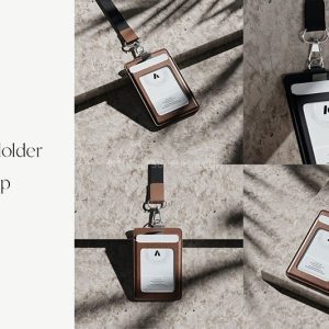 商务办公场景工牌设计展示样机PSD模板逼真-LOGO标兵-专业设计平台-海量素材资源