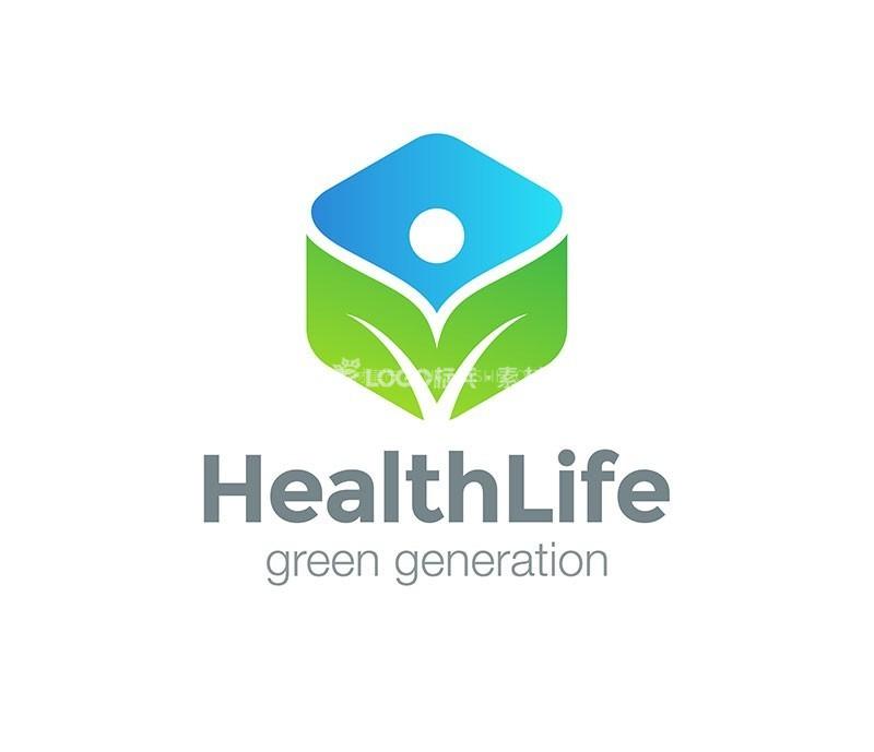 绿色环保LOGO标志矢量模板，AI源文件 - LOGO标兵-专业设计平台-海量素材资源-LOGO标兵-专业设计平台-海量素材资源