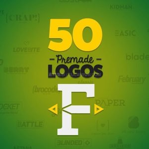 F字母Logo标志设计模板，AI源文件-LOGO标兵-专业设计平台-海量素材资源