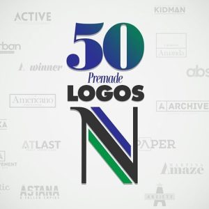 N字母Logo标志设计模板【AI源文件】-LOGO标兵-专业设计平台-海量素材资源