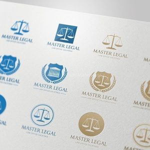 律师天平图形Logo标志模板，12+AI源文件-LOGO标兵-专业设计平台-海量素材资源