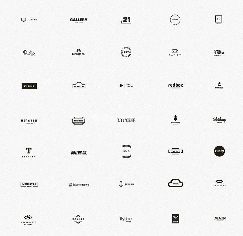 图片[4]-极简风Logo标志矢量模板，100套AI PSD格式 - LOGO标兵-专业设计平台-海量素材资源-LOGO标兵-专业设计平台-海量素材资源