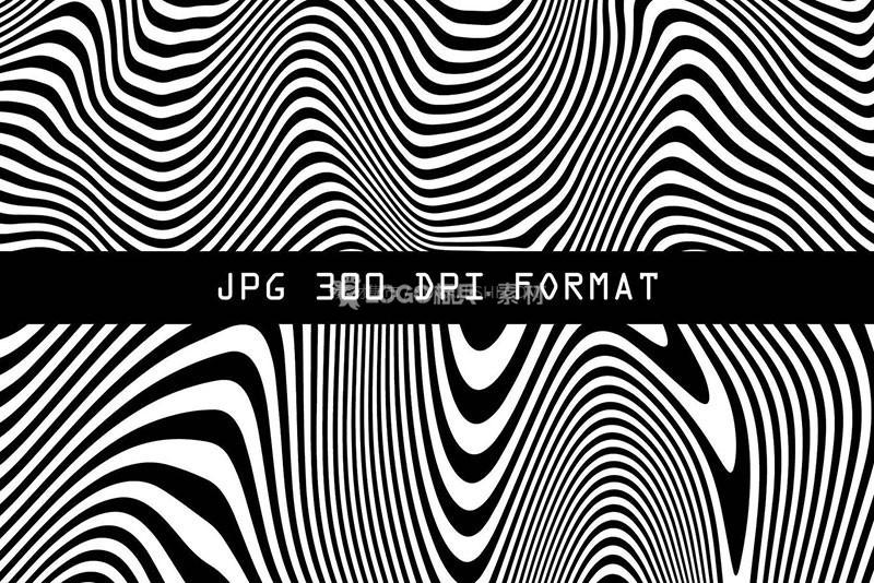 黑白扭曲线条背景矢量素材，AI JPG格式20款 - LOGO标兵-专业设计平台-海量素材资源-LOGO标兵-专业设计平台-海量素材资源