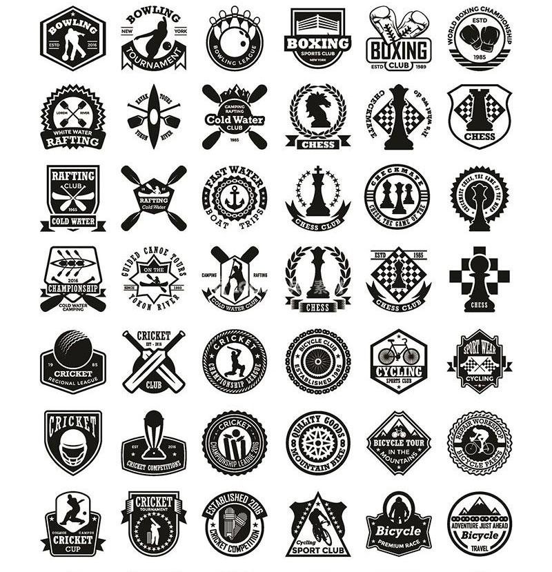 图片[2]-体育项目LOGO标志矢量模板，300套AI源文件 - LOGO标兵-专业设计平台-海量素材资源-LOGO标兵-专业设计平台-海量素材资源