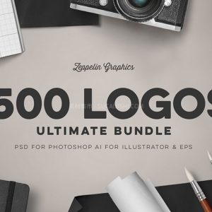 复古标志LOGO矢量模板1500套AI PSD格式-LOGO标兵-专业设计平台-海量素材资源