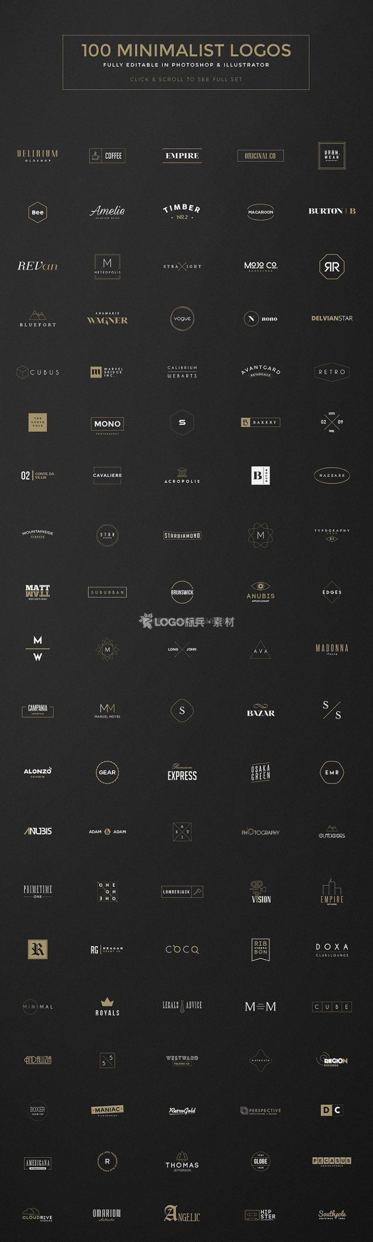 图片[8]-复古标志LOGO矢量模板1500套AI PSD格式 - LOGO标兵-专业设计平台-海量素材资源-LOGO标兵-专业设计平台-海量素材资源