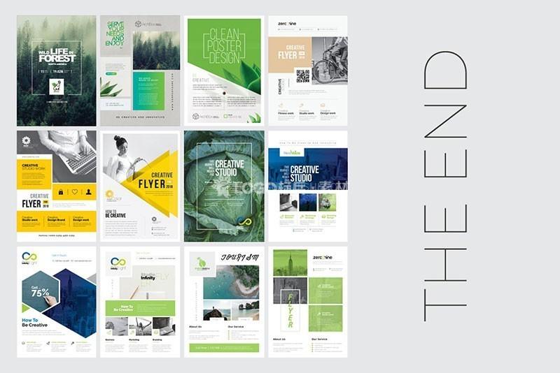 图片[8]-企业商业传单矢量设计模板，AI源文件300套高质量素材 - LOGO标兵-专业设计平台-海量素材资源-LOGO标兵-专业设计平台-海量素材资源