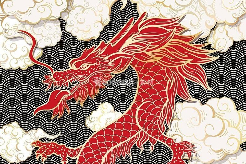 图片[6]-传统龙纹祥云矢量图案【AI源文件】 - LOGO标兵-专业设计平台-海量素材资源-LOGO标兵-专业设计平台-海量素材资源