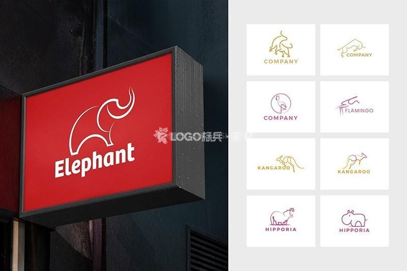 图片[3]-动物LOGO标志矢量模板，25套AI源文件 - LOGO标兵-专业设计平台-海量素材资源-LOGO标兵-专业设计平台-海量素材资源