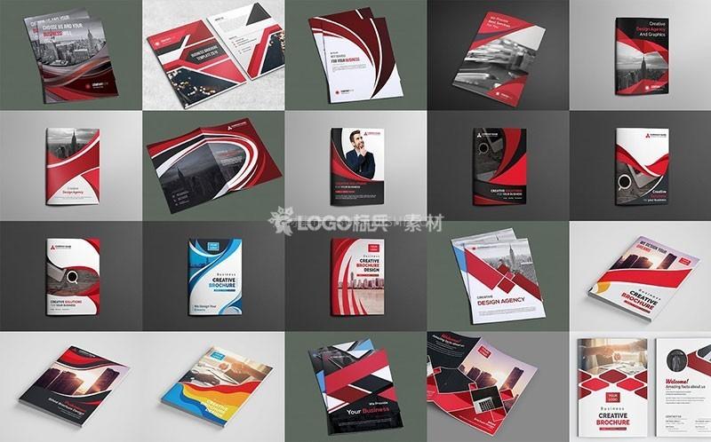 图片[5]-对折宣传册封面矢量设计模板，AI源文件100套【可编辑可印刷】 - LOGO标兵-专业设计平台-海量素材资源-LOGO标兵-专业设计平台-海量素材资源