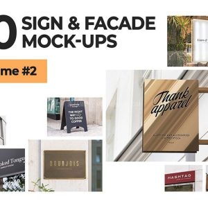 真实门面标识LOGO展示效果样机模板PSD50个-LOGO标兵-专业设计平台-海量素材资源