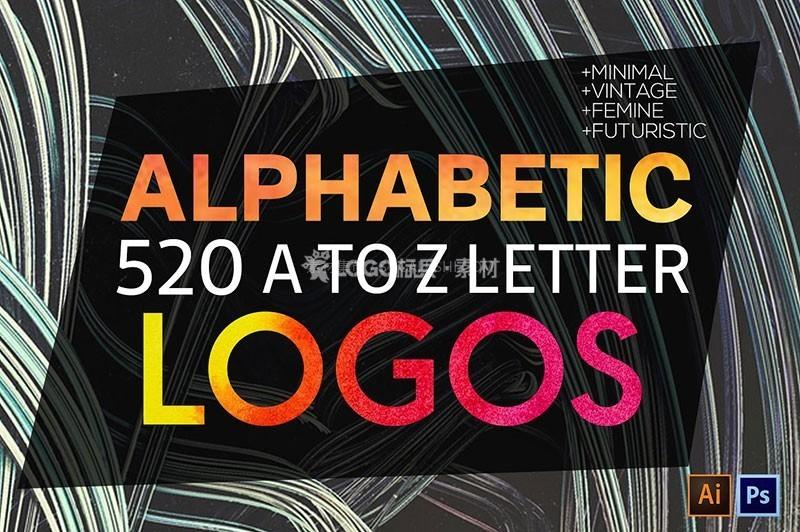 图片[9]-创意英文字母LOGO设计模板520套PSD AI格式 - LOGO标兵-专业设计平台-海量素材资源-LOGO标兵-专业设计平台-海量素材资源