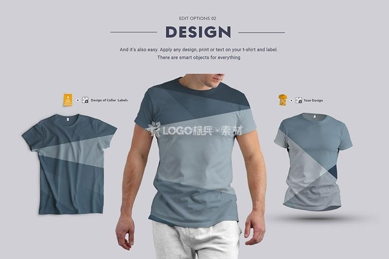 图片[2]-男款T恤短袖设计展示样机模板PSD24套 - LOGO标兵-专业设计平台-海量素材资源-LOGO标兵-专业设计平台-海量素材资源