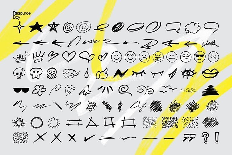 图片[3]-马克笔涂鸦风格箭头PNG素材100套 - LOGO标兵-专业设计平台-海量素材资源-LOGO标兵-专业设计平台-海量素材资源