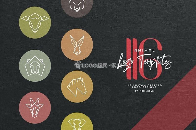 简约优雅装饰logo设计模板,600套,PSD AI源文件-LOGO标兵-专业设计平台