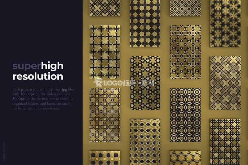 图片[2]-华丽奢华的艺术装饰图案，AI PSD格式200款 - LOGO标兵-专业设计平台-海量素材资源-LOGO标兵-专业设计平台-海量素材资源