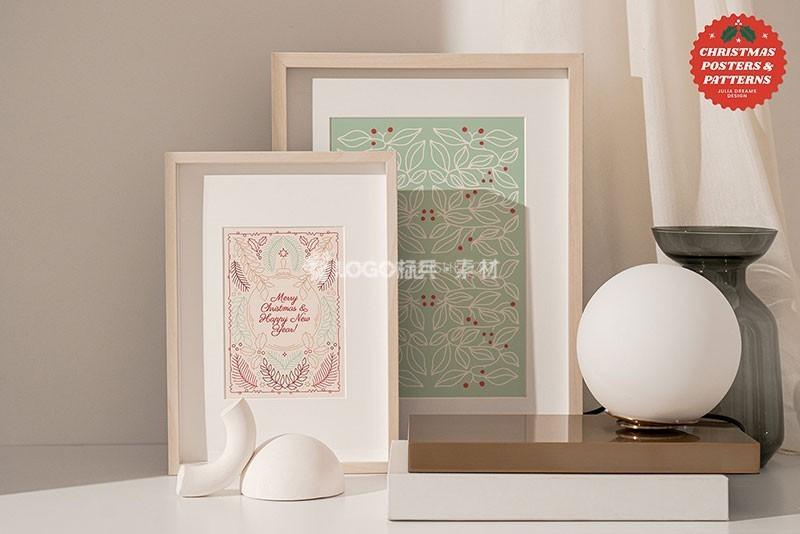 圣诞节无缝图案插画海报背景,AI PNG格式700款-LOGO标兵-专业设计平台-海量素材资源 圣诞节无缝图案插画海报背景,AI PNG格式700款-LOGO标兵-专业设计平台-海量素材资源