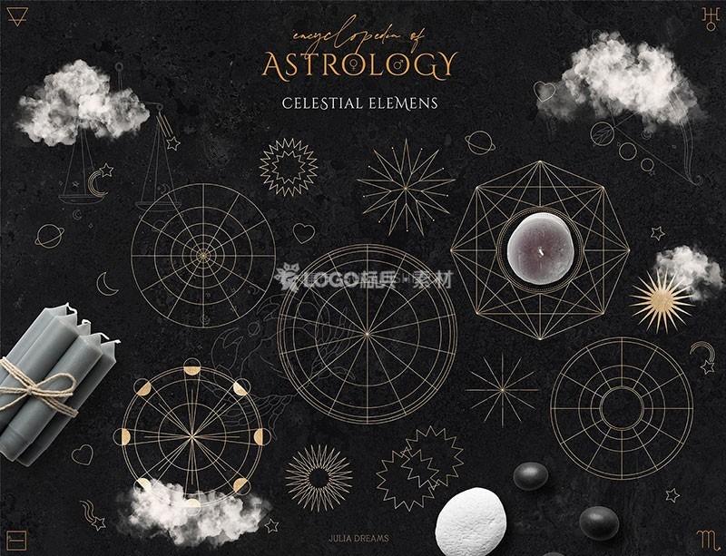 图片[12]-占星术的相关元素矢量素材，AI PNG格式200款 - LOGO标兵-专业设计平台-海量素材资源-LOGO标兵-专业设计平台-海量素材资源