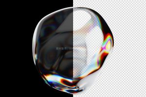 透明3D虹彩形状图片素材PNG50款-LOGO标兵-专业设计平台-海量素材资源