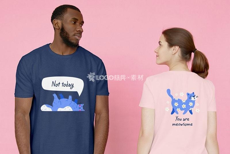 图片[4]-扁平猫咪矢量无缝图案，AI PNG格式100款 - LOGO标兵-专业设计平台-海量素材资源-LOGO标兵-专业设计平台-海量素材资源