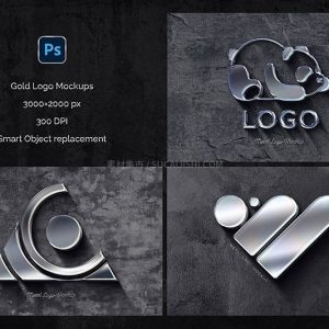 3D立体亚克力玻璃LOGO标志展示样机模板PSD-LOGO标兵-专业设计平台-海量素材资源