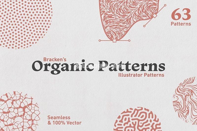 图片[4]-有机矢量无缝图案，AI PAT格式63款 - LOGO标兵-专业设计平台-海量素材资源-LOGO标兵-专业设计平台-海量素材资源