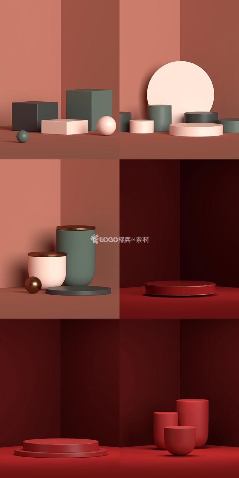 图片[4]-极简3D立体展台电商通用背景PSD100款 - LOGO标兵-专业设计平台-海量素材资源-LOGO标兵-专业设计平台-海量素材资源