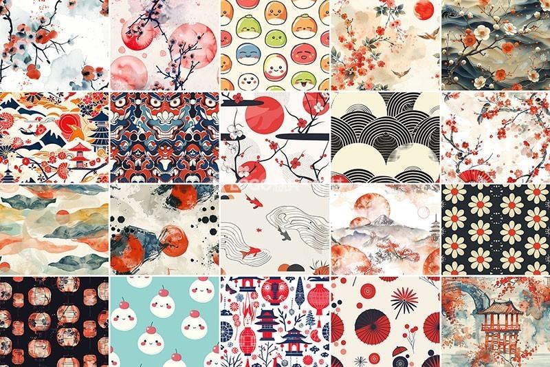 图片[5]-日式和风背景图案JPG500款稀缺图片素材 - LOGO标兵-专业设计平台-海量素材资源-LOGO标兵-专业设计平台-海量素材资源