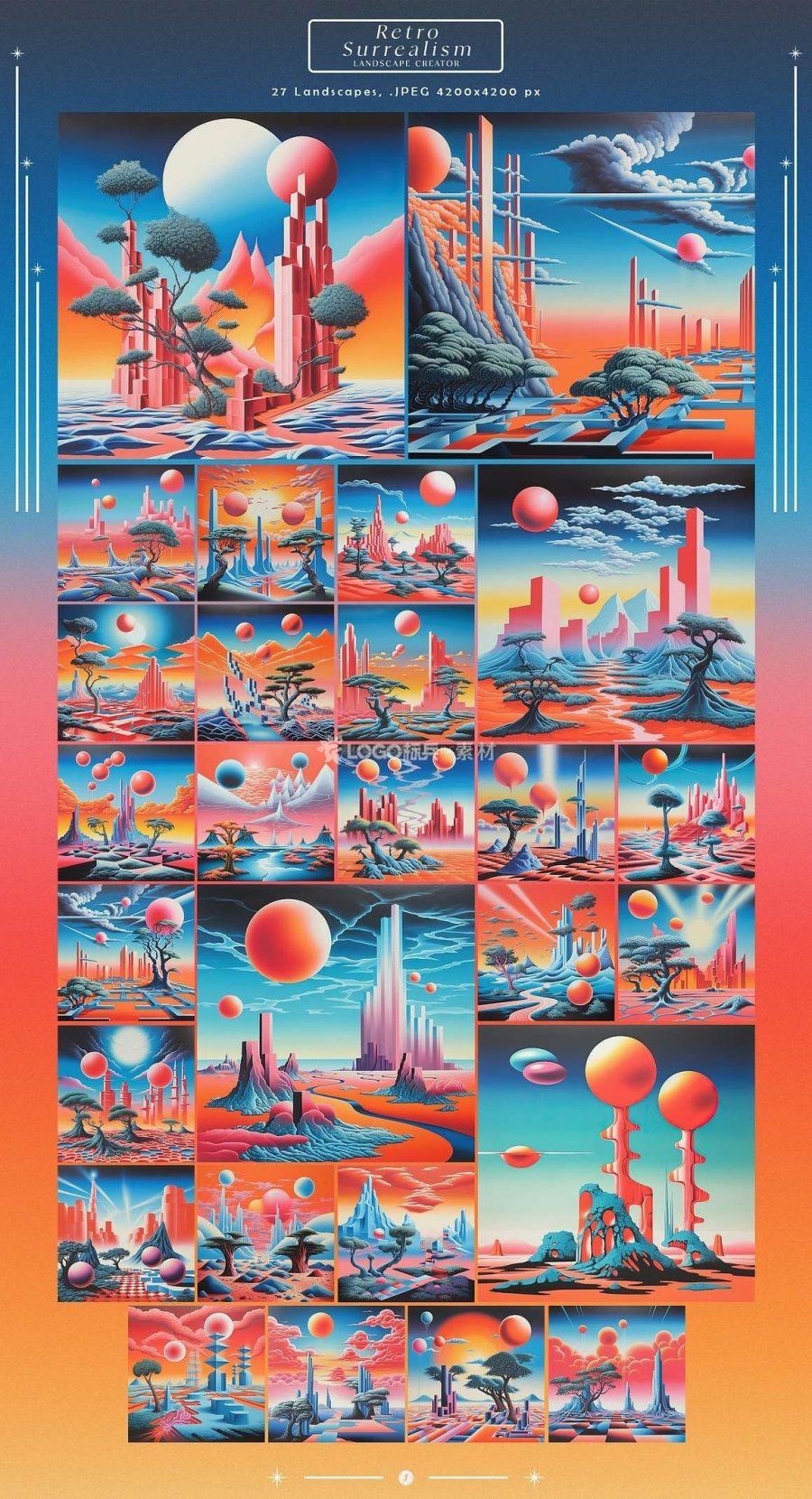 图片[5]-超现实奇幻蒸汽波渐变拼贴透明底PNG免抠素材200+ - LOGO标兵-专业设计平台-海量素材资源-LOGO标兵-专业设计平台-海量素材资源