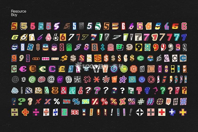 图片[5]-字母数字符号拼贴手帐PNG免抠素材1000+ - LOGO标兵-专业设计平台-海量素材资源-LOGO标兵-专业设计平台-海量素材资源