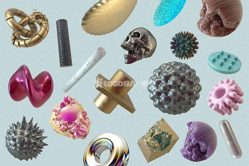 高分辨率3D抽象形状图片PNG140张 - LOGO标兵-专业设计平台-海量素材资源-LOGO标兵-专业设计平台-海量素材资源