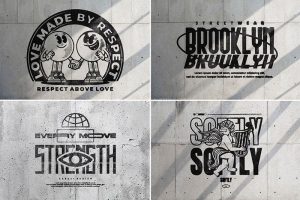 水泥墙喷漆文字效果图层样式PSD-LOGO标兵-专业设计平台-海量素材资源