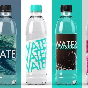 矿泉水瓶包装样机模板PSD-LOGO标兵-专业设计平台-海量素材资源