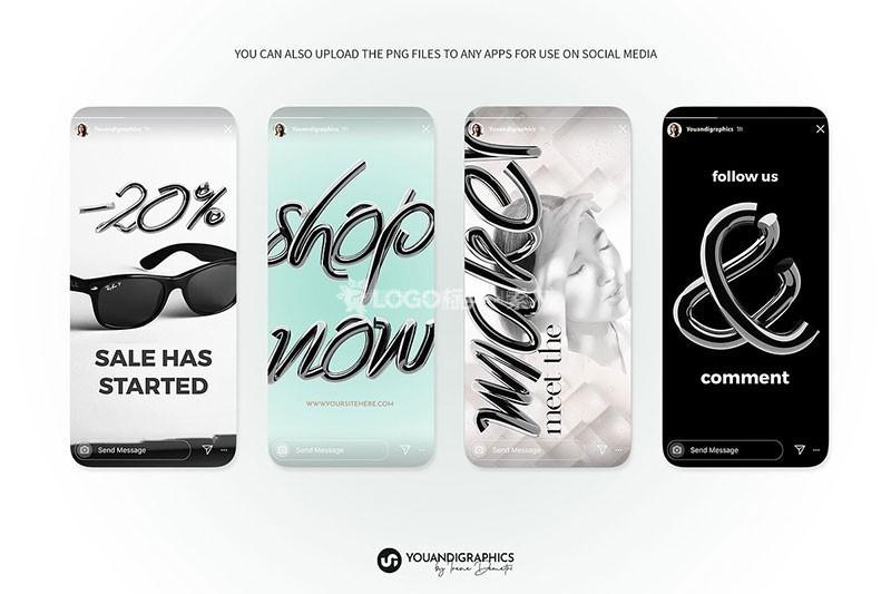 3D金属镀铬字母数字符号图片素材PNG 53张-LOGO标兵-专业设计平台-海量素材资源