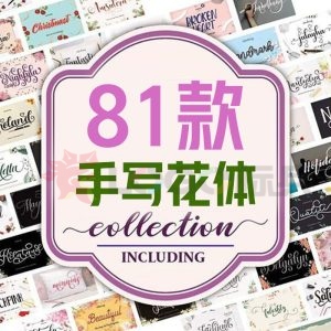 手写花体和经典衬线字体81款【合集】-LOGO标兵-专业设计平台