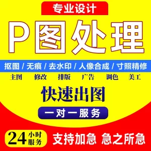 专业图片处理p图修图ps无痕改PDF网站大小图定制数字去水印调色扣p截图LOGO定制-LOGO标兵-专业设计平台-海量素材资源