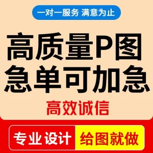 高质量P图修图改文字数字网站图片制作LOGO定制-LOGO标兵-专业设计平台-海量素材资源